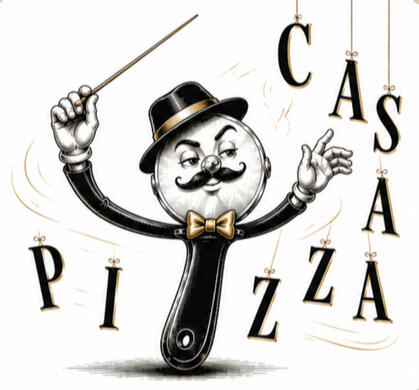 Don Casa illustrant le savoir-faire artisanal de Casa Pizza
